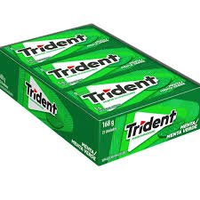 Chicle Trident Menta Verde com 21 unidades