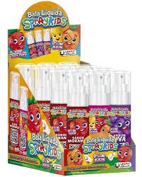 Bala Líquida Spray Kids com 12 unidades