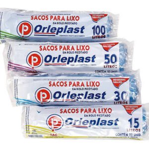Saco Lixo Orleplast 100 L Rolo com 25 unidades