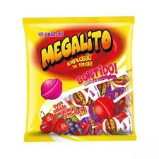 Pirulito Megalito Sortido 900 g
