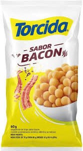 Salgadinho Torcida Bacon 60 g Caixa com 24 unidades