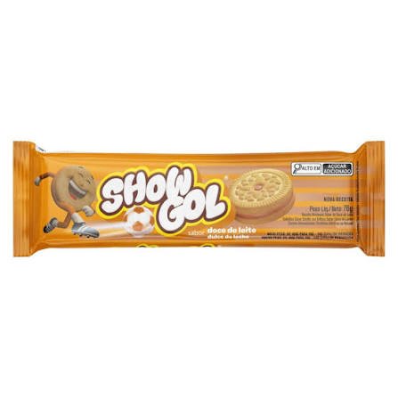 Biscoito Recheado Show Gol Doce de Leite 76 g