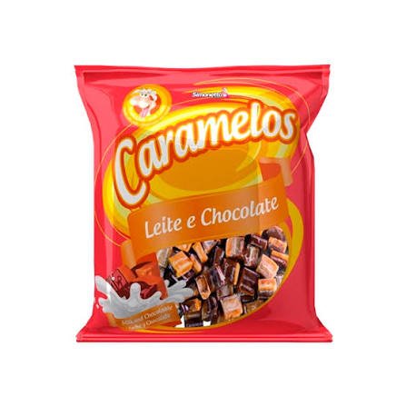Bala Caramelo Simonet Leite e Chocolate 500 g