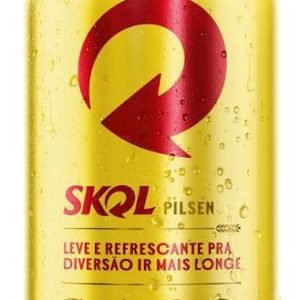 Cerveja Skol Lata 350 ml – Pack com 12 unidades
