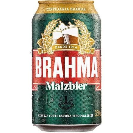 Malzbier Brahma Lata 350 ml com 12 unidades