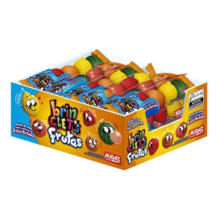 Brinclets Frutas Display com 24 unidades