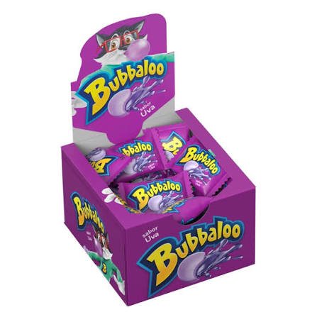 Chicle Bubbaloo Uva com 60 unidades