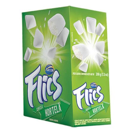 Chicle Flics Hortelã 208 g