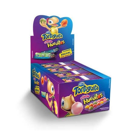 Chicle Huevitos Tortuguita com 12 unidades