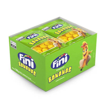 Bala Fini Banana 12 x 15 g