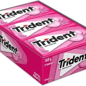 Chicle Trident Tutti-Frutti com 21 unidades