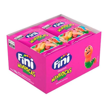 Bala Fini Minhoca Cítrica 12 x 15 g