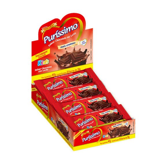 Puríssimo ao Leite Display com 20 unidades