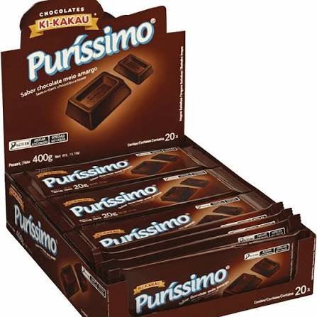 Puríssimo Meio Amargo Display com 20 unidades