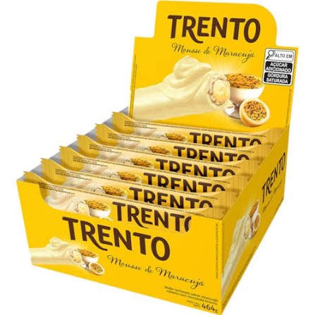 Wafer Trento Mousse Maracujá com 16 unidades