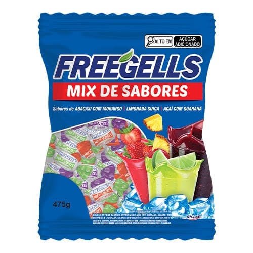 Bala Freegells Mix Sabor 475 g