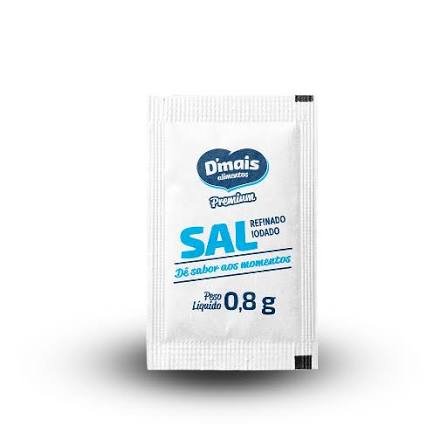 Sal Refinado Dmais (Sachê) 1000 x 0,8 g