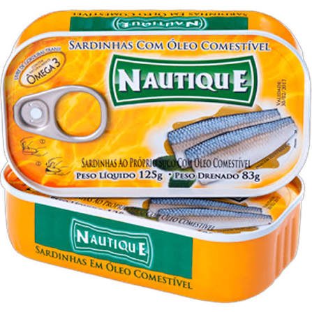 Sardinha Nautique Óleo 125 g