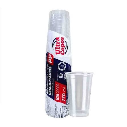 Copo Descartável Ultra 770 ml com 25 unidades