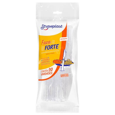 Faca Forte Cristal Pacote com 50 unidades