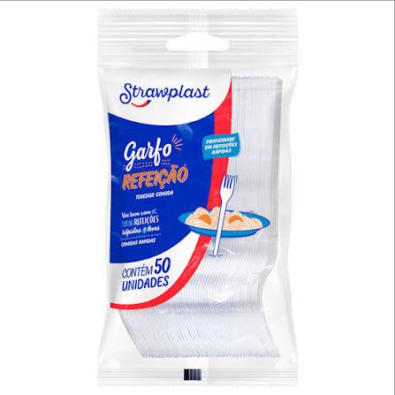Garfo Cristal Strawp Gsc-503 com 50 unidades