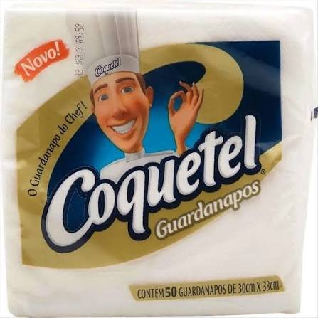 Guardanapo Coquetel 30 x 33 cm com 50 unidades