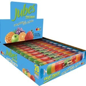 Jubes Fruit Snacks Tropical Tubo 20 x 48 g