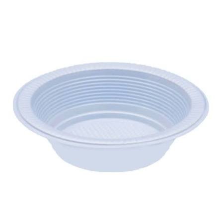 Prato Descartável Fundo Cristal Branco 15 cm com 10 unidades
