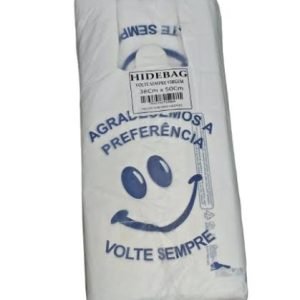 Sacola Azul Volte Sempre 38 x 50 cm com 500 unidades