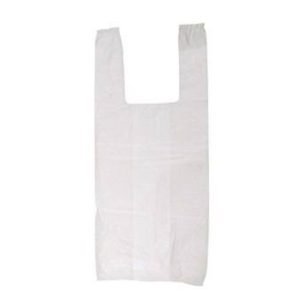 Sacola com 100 unidades Plast Branca 25 x 35 cm