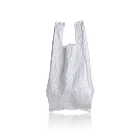 Sacola com 100 unidades Plast Branca 30 x 40 cm