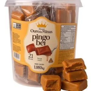 Doce Pingo Bel Ouro Minas Pote com 21 unidades