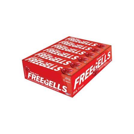 Drops Freegells Cereja com 12 unidades