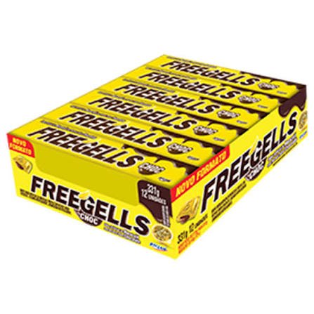 Drops Freegells Chocolate e Maracujá com 12 unidades