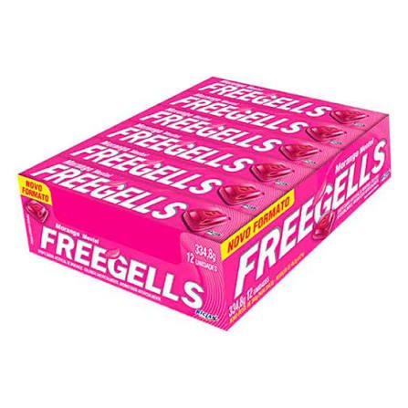 Drops Freegells Morango com 12 unidades