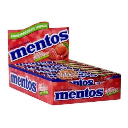 Mentos Frutas Vermelhas com 16 unidades