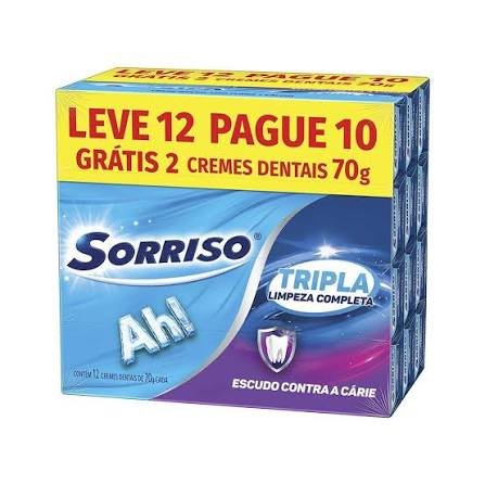 Creme Dental Sorriso 12 x 70 g