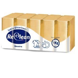 Sabão em Barra Reclean Amarelo – 5 x 200 g