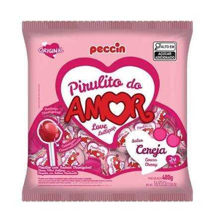 Pirulito Cereja do Amor 480 g