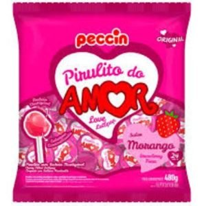 Pirulito Morango do Amor 480 g