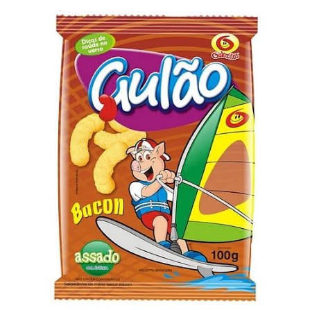 Chips Gulão Laminado Bacon 10 x 100 g