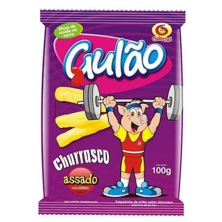 Chips Gulão Laminado Churrasco 10 x 100 g