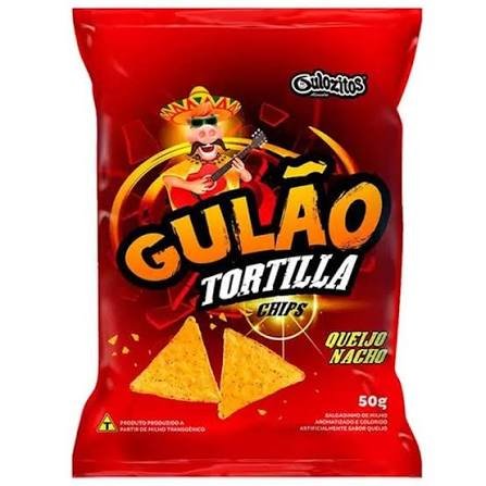 Salgadinho Gulão Tortilla Queijo Nacho 20 x 50 g