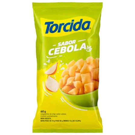 Salgadinho Torcida Cebola 60 g Caixa com 24 unidades