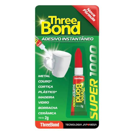 Cola Instantânea Three Bond Super 2 g com 24 unidades