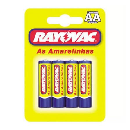 Pilha Rayovac Amarela Pequena com 48 unidades